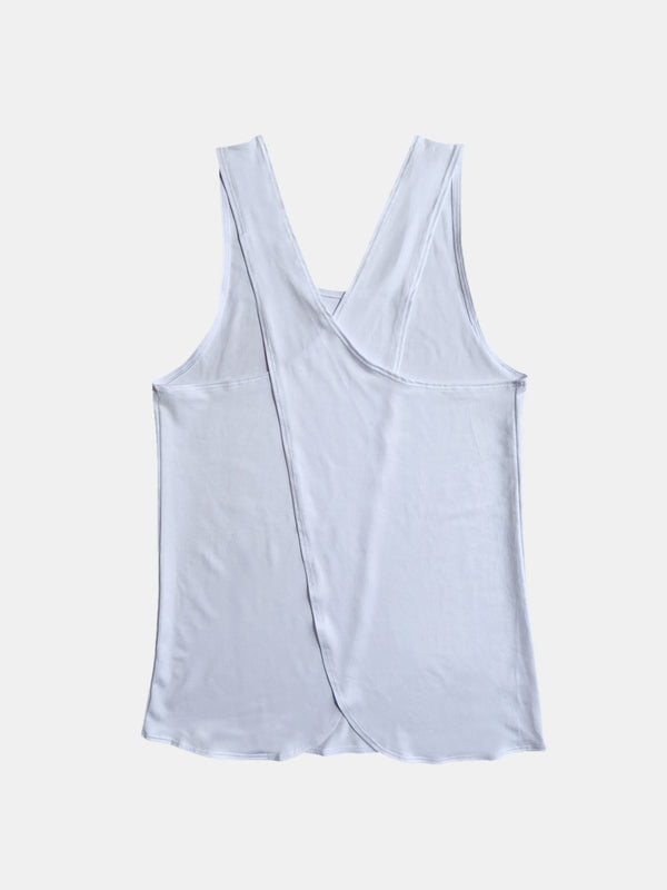 Crisscross Scoop Neck Active Tank-Teresa's Fashionista LLC