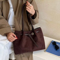 Vintage Suede Shoulder Bag