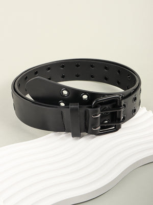 Grommet PU Leather Belt-Teresa's Fashionista LLC