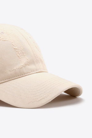 Distressed Adjustable Baseball Cap-Teresa's Fashionista LLC