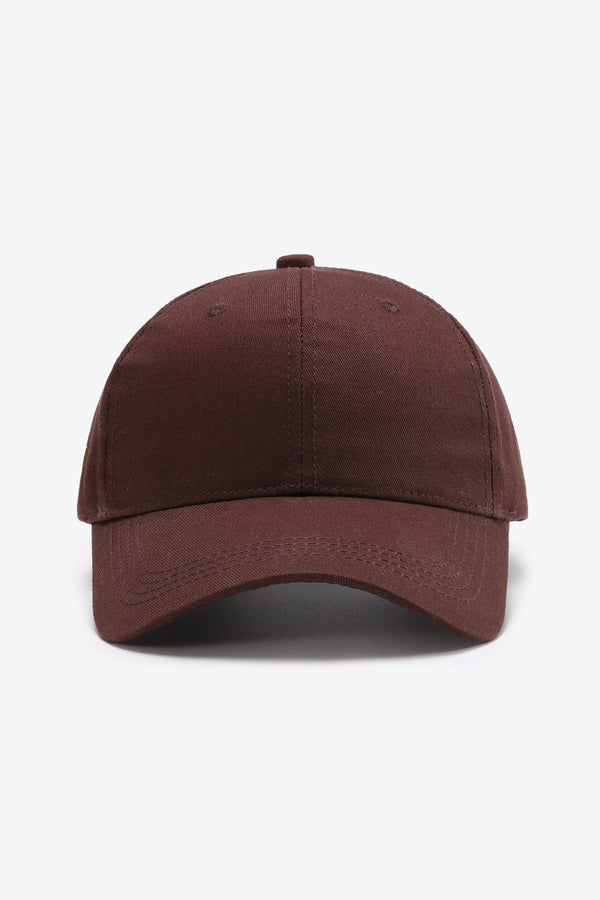 Plain Adjustable Cotton Baseball Cap-Teresa's Fashionista LLC