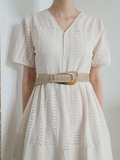 Irregular Buckle Braid Belt-Teresa's Fashionista LLC