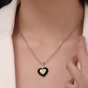 Titanium Steel Heart Shape Necklace-Teresa's Fashionista LLC