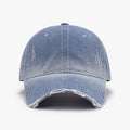 Distressed Washed Adjustable Baseball Cap-Teresa's Fashionista LLC