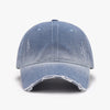 Distressed Washed Adjustable Baseball Cap-Teresa's Fashionista LLC