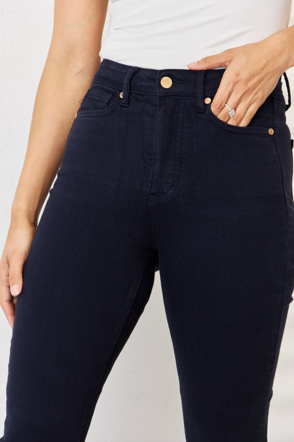 Judy Blue Full Size Garment Dyed Tummy Control Skinny Jeans-Teresa's Fashionista LLC
