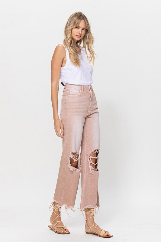 90's Vintage Crop Flare Jeans - Teresa's Fashionista LLC