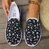 Star & Moon Pattern Flat Loafers-Teresa's Fashionista LLC