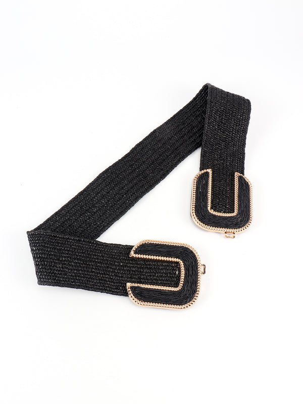 Wide Braid Belt-Teresa's Fashionista LLC