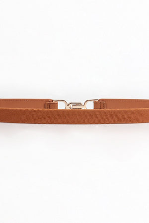 Alloy Buckle Elastic Belt-Teresa's Fashionista LLC