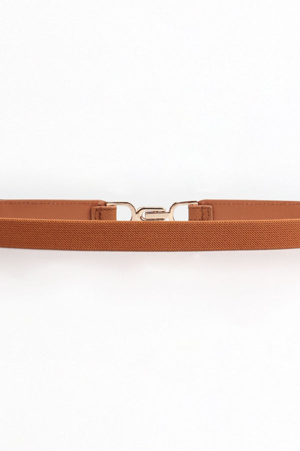 Alloy Buckle Elastic Belt-Teresa's Fashionista LLC