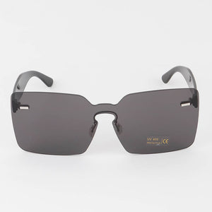 Rimless Bright Square Sunglasses