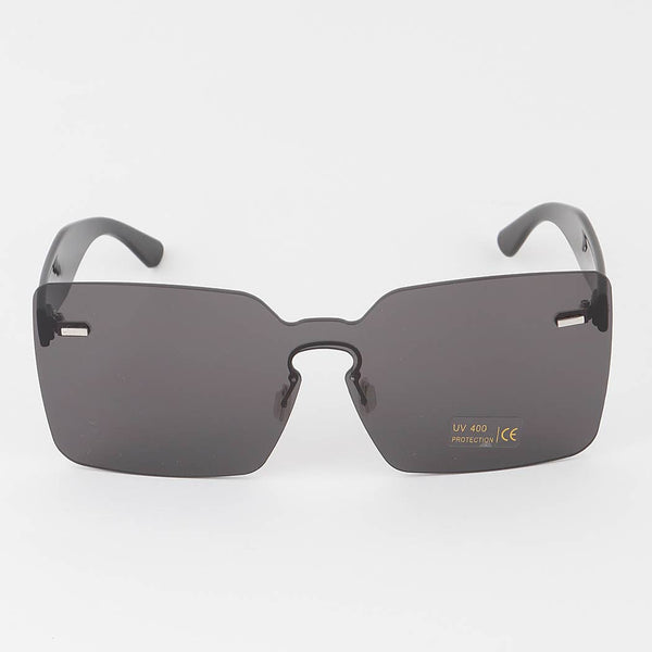 Rimless Bright Square Sunglasses