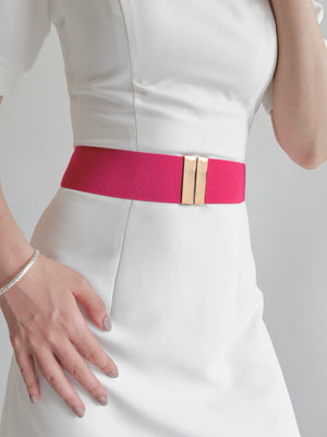 Alloy Buckle Elastic Belt-Teresa's Fashionista LLC