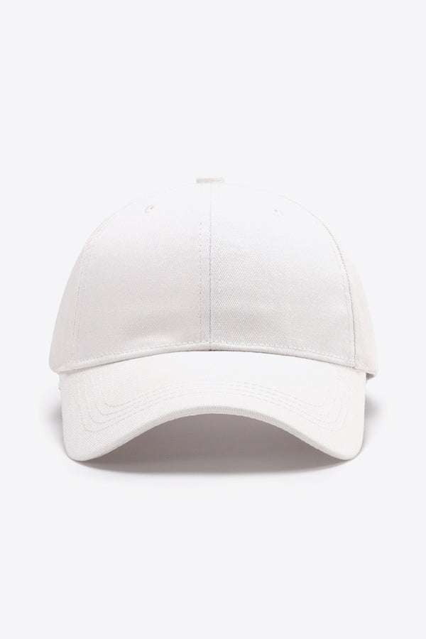 Plain Adjustable Cotton Baseball Cap-Teresa's Fashionista LLC