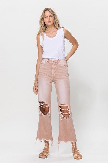 90's Vintage Crop Flare Jeans - Teresa's Fashionista LLC