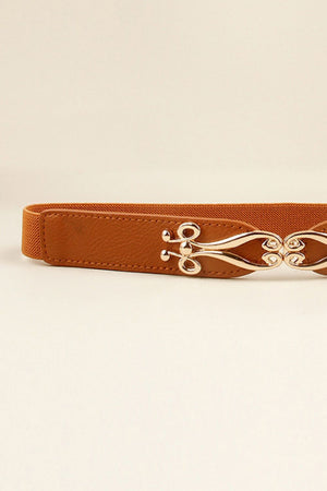 Alloy Buckle Elastic Belt-Teresa's Fashionista LLC