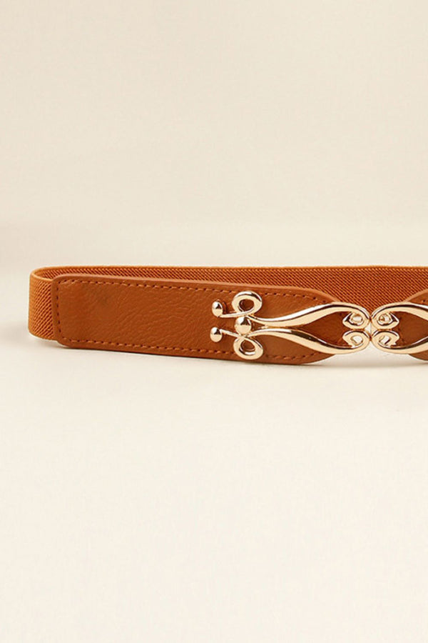 Alloy Buckle Elastic Belt-Teresa's Fashionista LLC