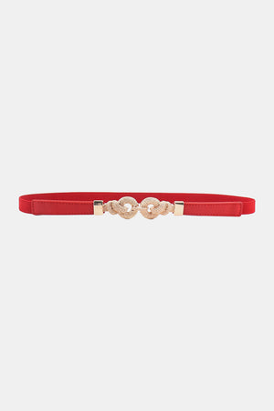 Zinc Alloy Buckle PU Leather Belt-Teresa's Fashionista LLC