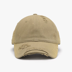 Distressed Adjustable Cotton Hat-Teresa's Fashionista LLC