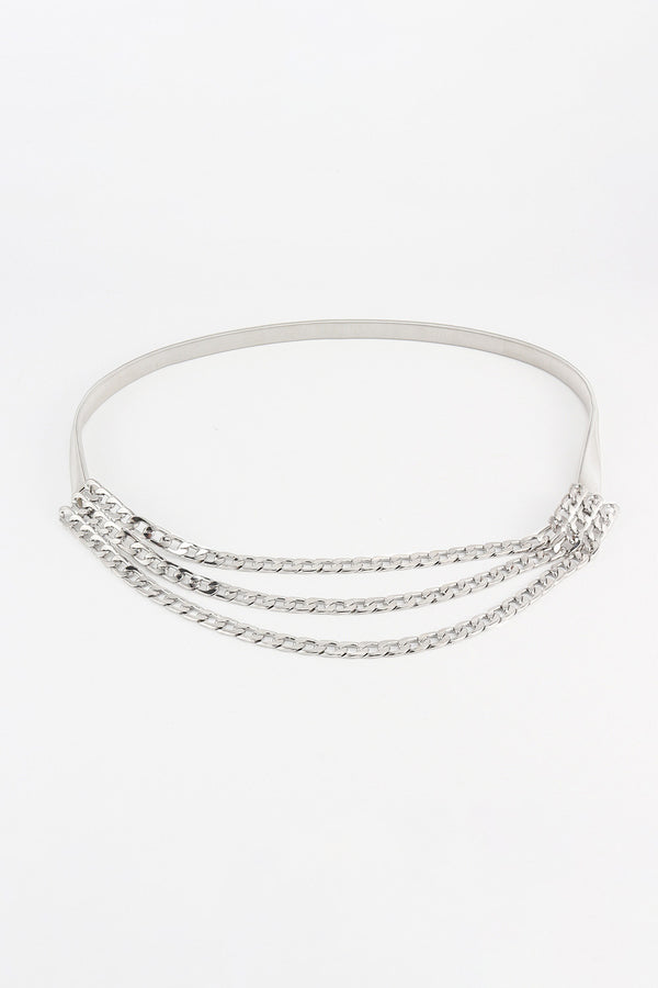 Metal Triple-Layered Chain Belt-Teresa's Fashionista LLC