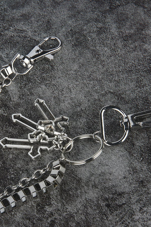 Double-Layered Cross Waist Chain-Teresa's Fashionista LLC