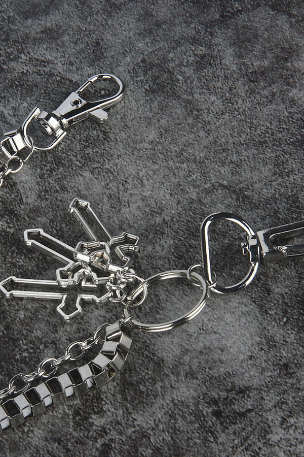 Double-Layered Cross Waist Chain-Teresa's Fashionista LLC
