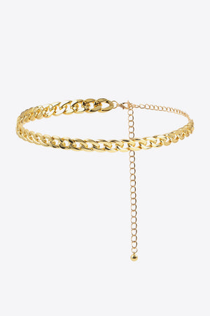 Adjustable Curb Chain Belt-Teresa's Fashionista LLC
