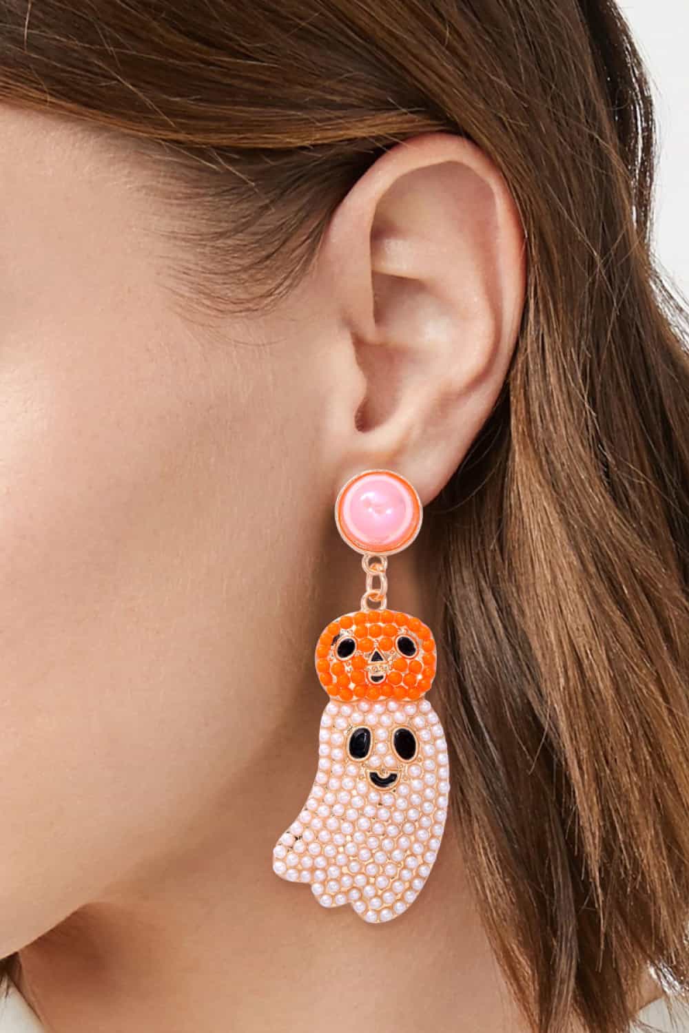 Halloween Ghost Shape Dangle Earrings - Teresa's Fashionista LLC