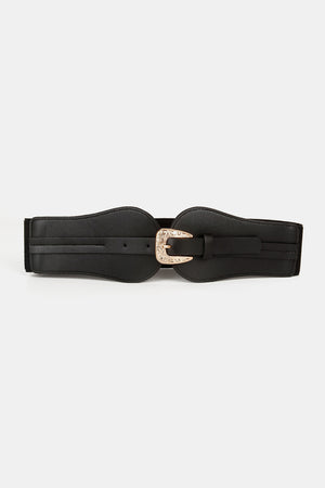Wide Elastic Belt with Alloy Buckle-Teresa's Fashionista LLC