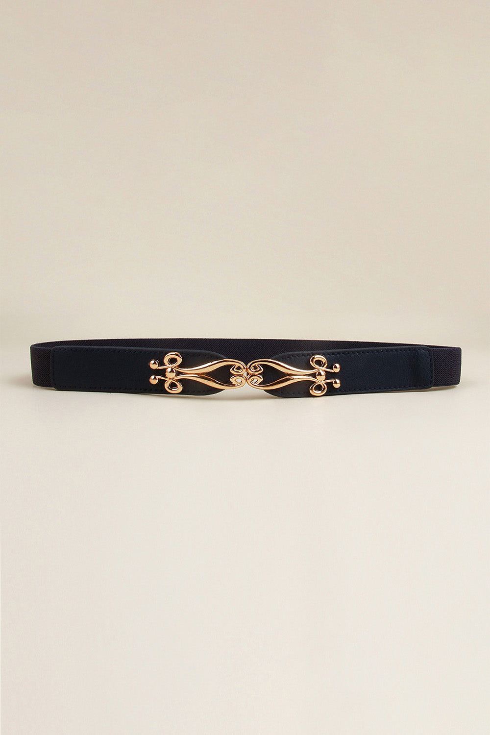 Alloy Buckle Elastic Belt-Teresa's Fashionista LLC