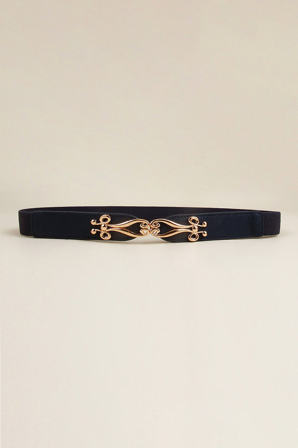 Alloy Buckle Elastic Belt-Teresa's Fashionista LLC
