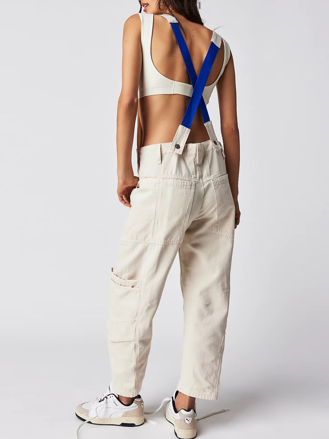Pocketed Wide Strap Denim Overalls - Teresa's Fashionista LLC