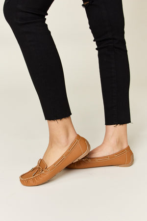 Forever Link Bow Decor Flat Loafers-Teresa's Fashionista LLC