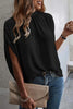 Tie Back Slit Half Sleeve Blouse-Teresa's Fashionista LLC