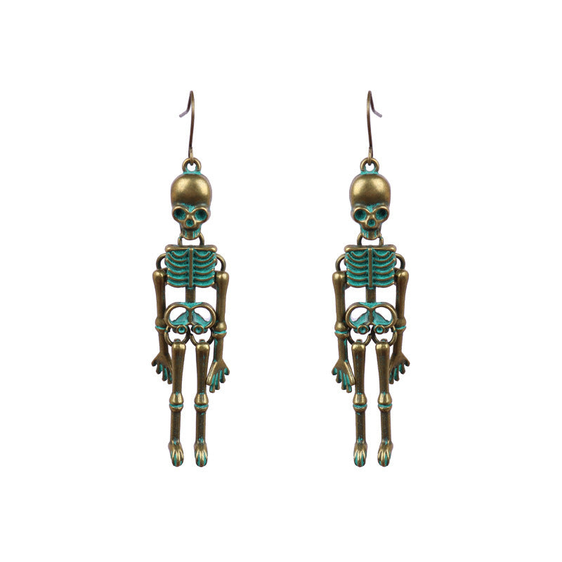 Skeleton Alloy Earrings - Teresa's Fashionista LLC