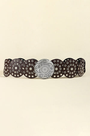 Vintage PU Leather Wide Belt-Teresa's Fashionista LLC