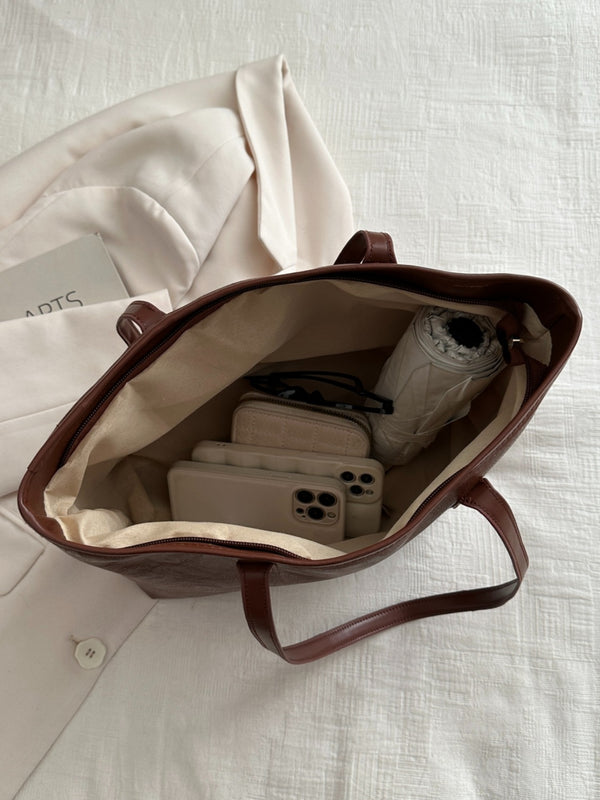 PU Leather Medium Shoulder Bag-Teresa's Fashionista LLC
