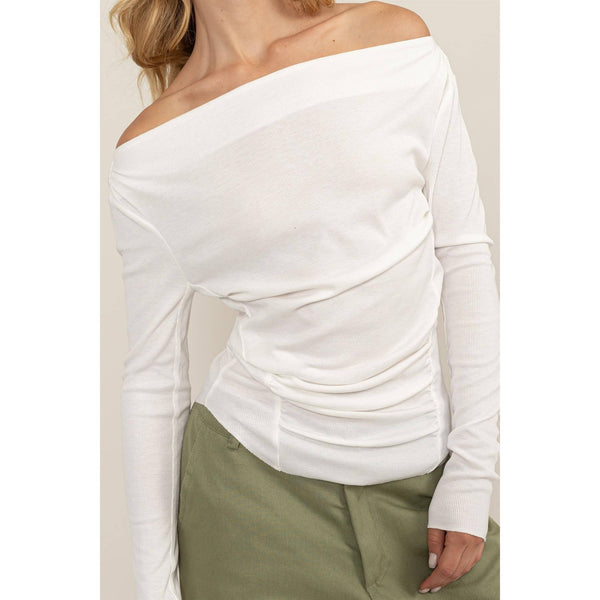 Off-The-Shoulder Ruched Top