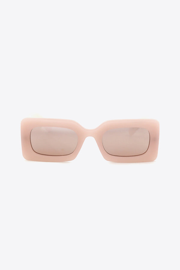 Polycarbonate Frame Rectangle Sunglasses-Teresa's Fashionista LLC