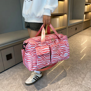 Oxford Cloth Animal Print Travel Bag-Teresa's Fashionista LLC