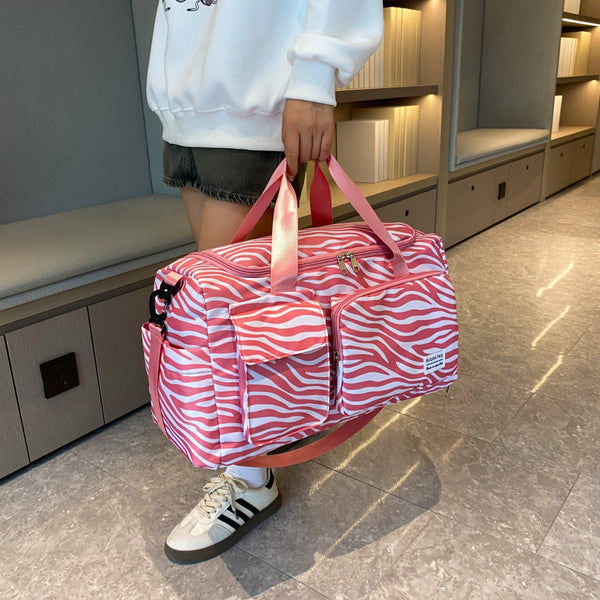 Oxford Cloth Animal Print Travel Bag-Teresa's Fashionista LLC