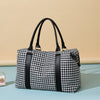 Houndstooth Canvas Travel Bag-Teresa's Fashionista LLC