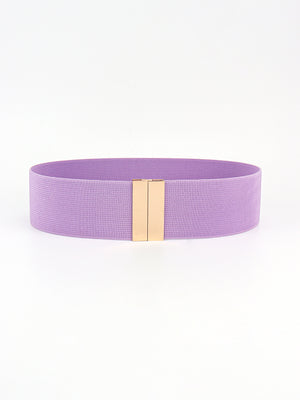 Alloy Buckle Elastic Belt-Teresa's Fashionista LLC