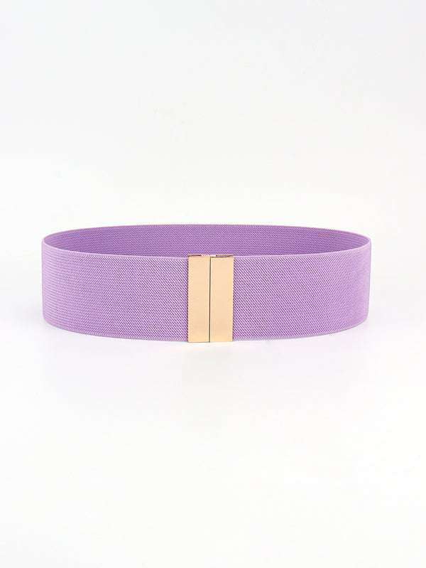 Alloy Buckle Elastic Belt-Teresa's Fashionista LLC