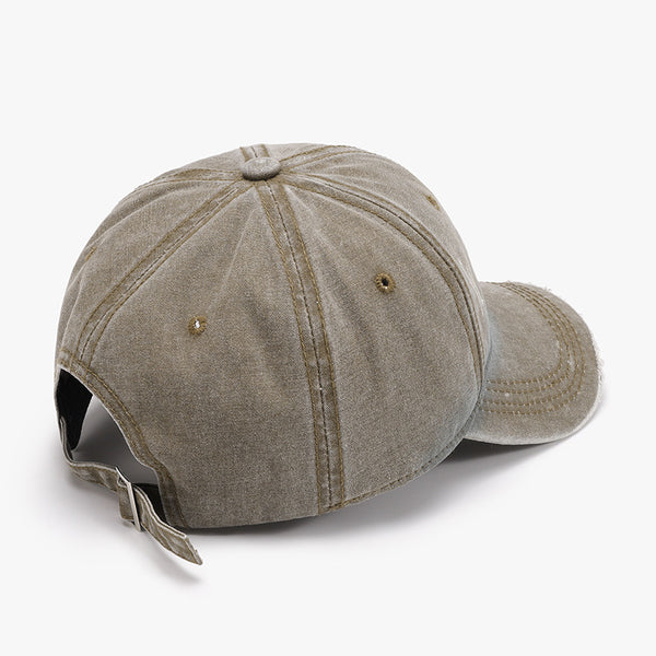 Distressed Washed Adjustable Baseball Cap-Teresa's Fashionista LLC