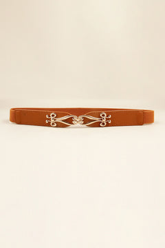Alloy Buckle Elastic Belt-Teresa's Fashionista LLC