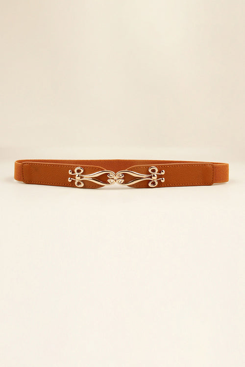 Alloy Buckle Elastic Belt-Teresa's Fashionista LLC