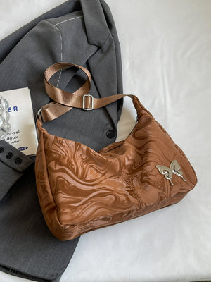 PU Leather Adjustable Strap Shoulder Bag-Teresa's Fashionista LLC