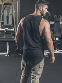 Men's Plus Size Round Neck Tank